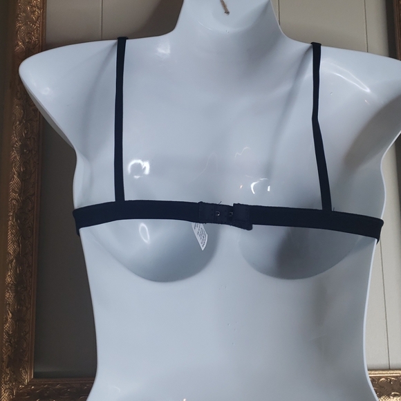 Black Lace Triangle Bra - Picture 7 of 8